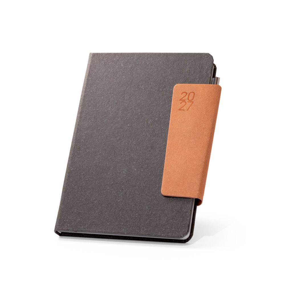Agenda B5 em Pele Reciclada com Fecho 175x245mm