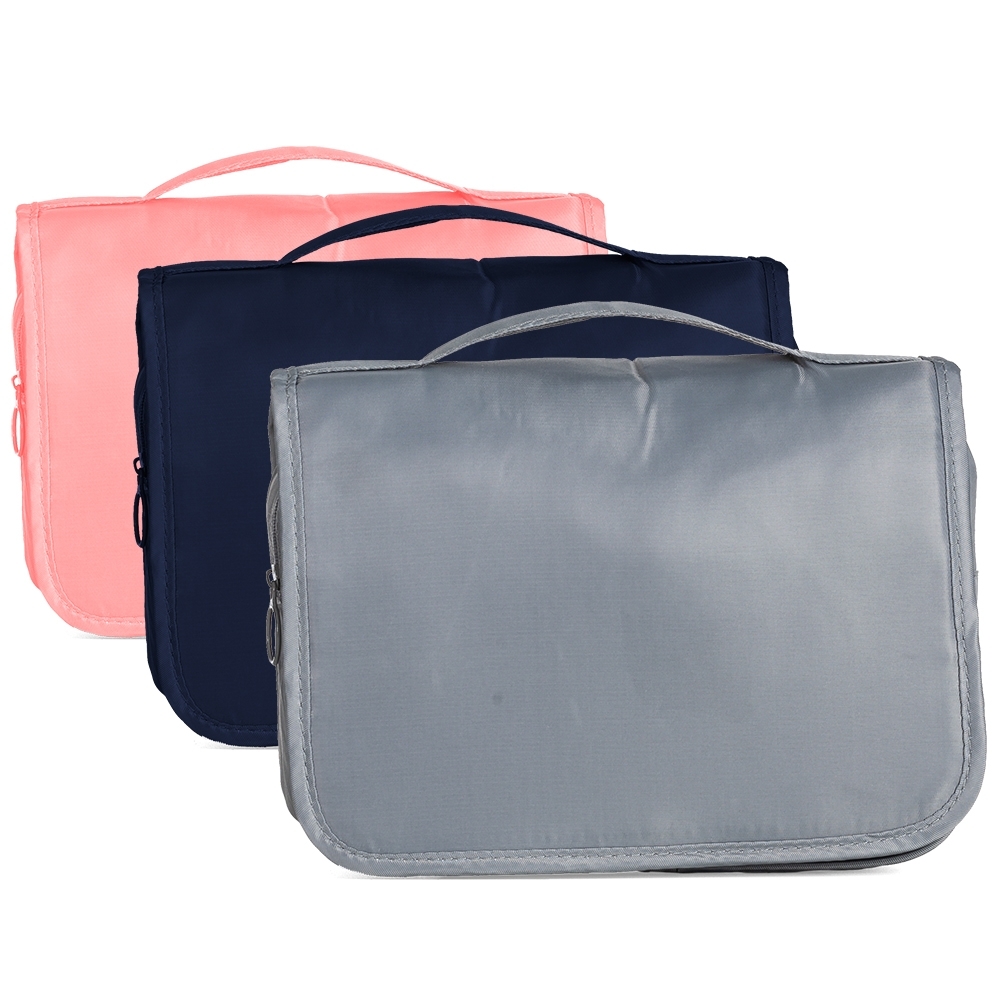 Necessaire Organizadora Travel Tecido Sarja 19,5x21,5cm