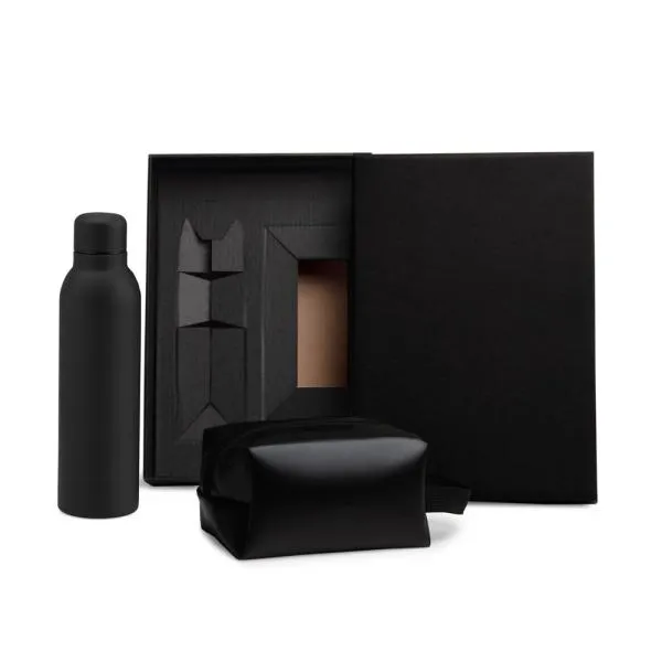 Kit Garrafa Inox e Necessaire