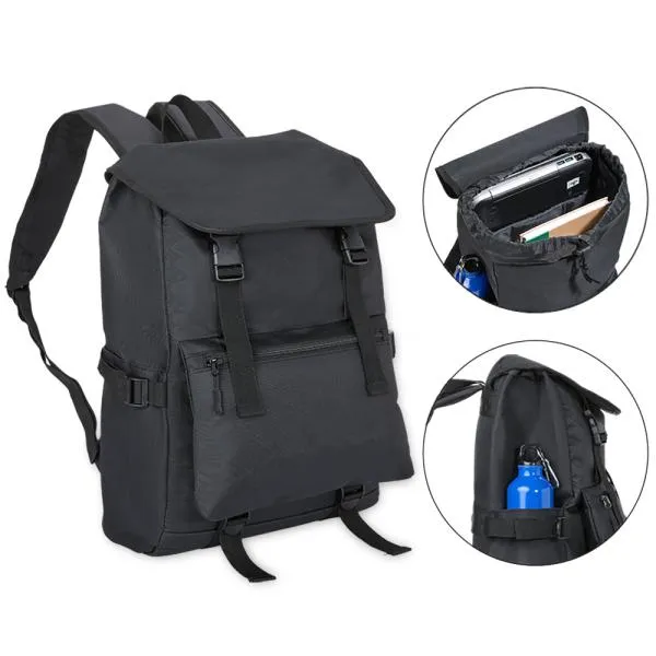 Mochila Polyester 600D 18L Preta