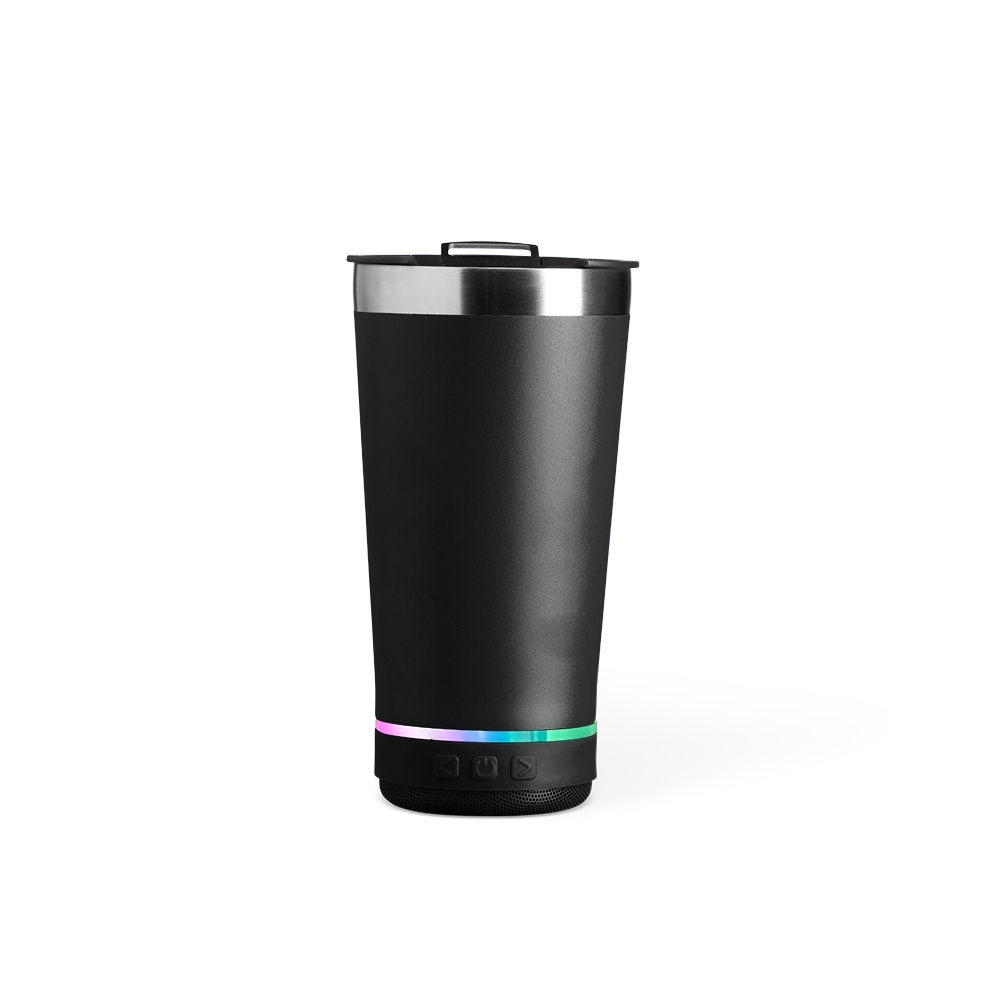 Copo Térmico Inox 400ml com Caixa de Som