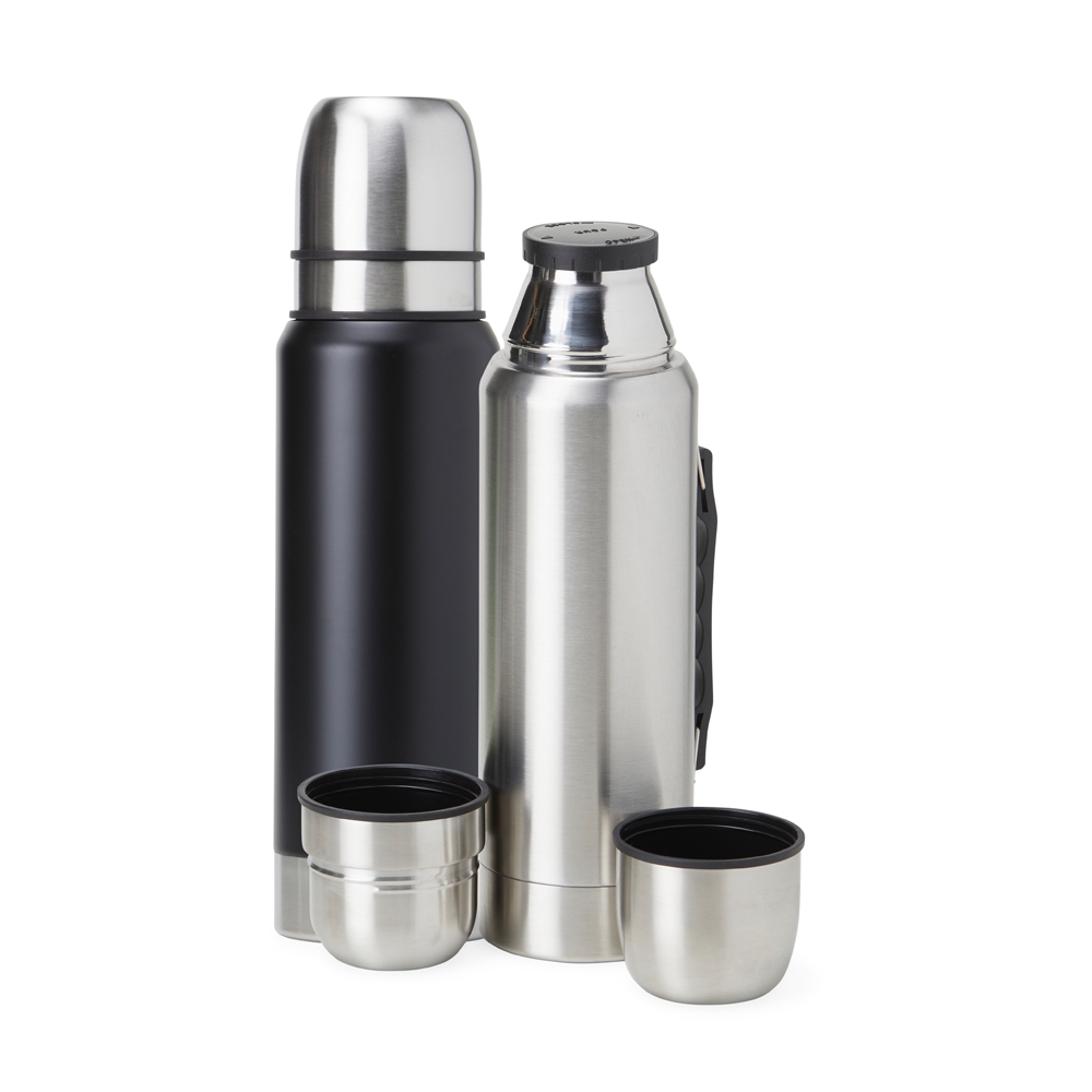 Garrafa Térmica Aço Inox 1 L com 2 Copos