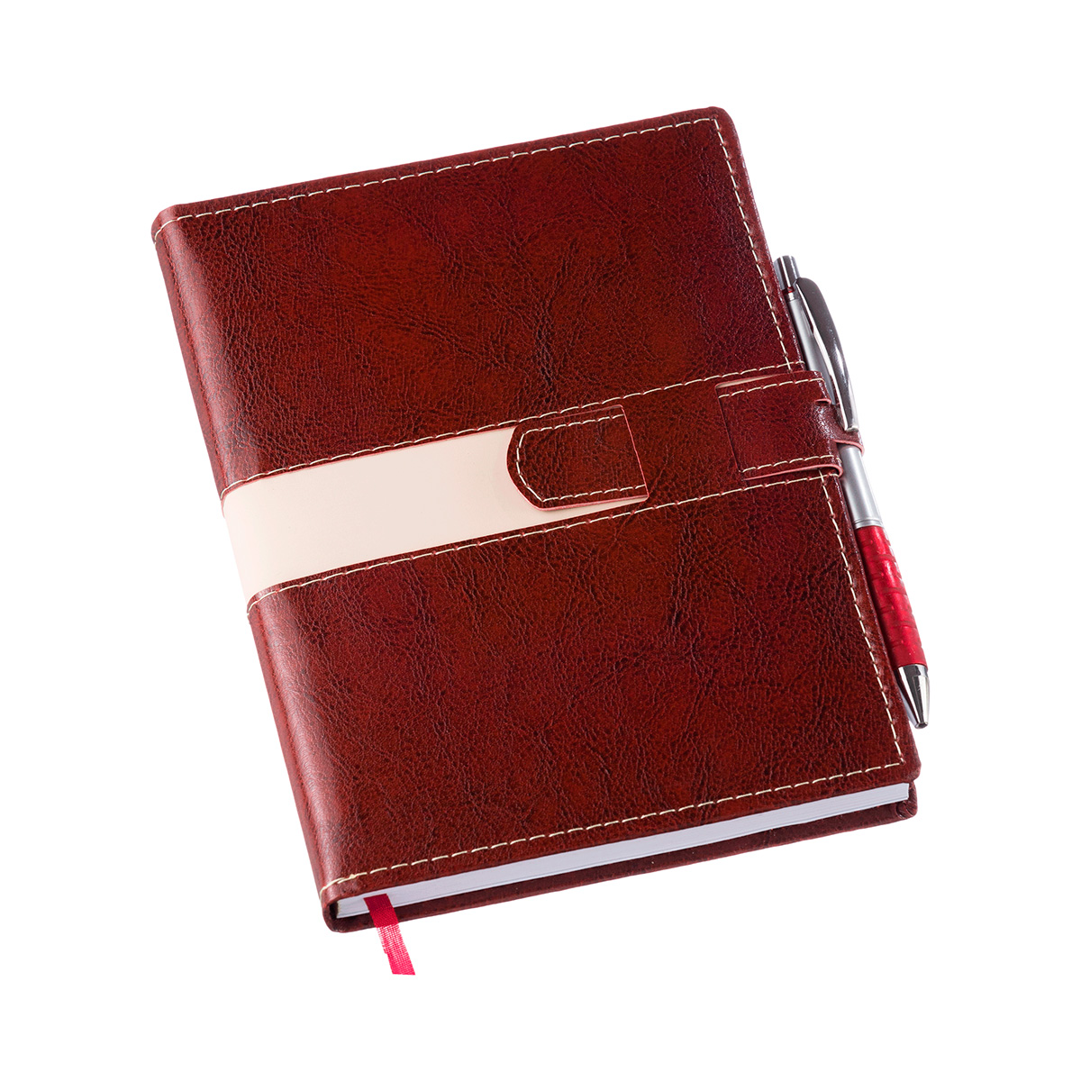 Agenda Diária Couro Sintético 145x200mm