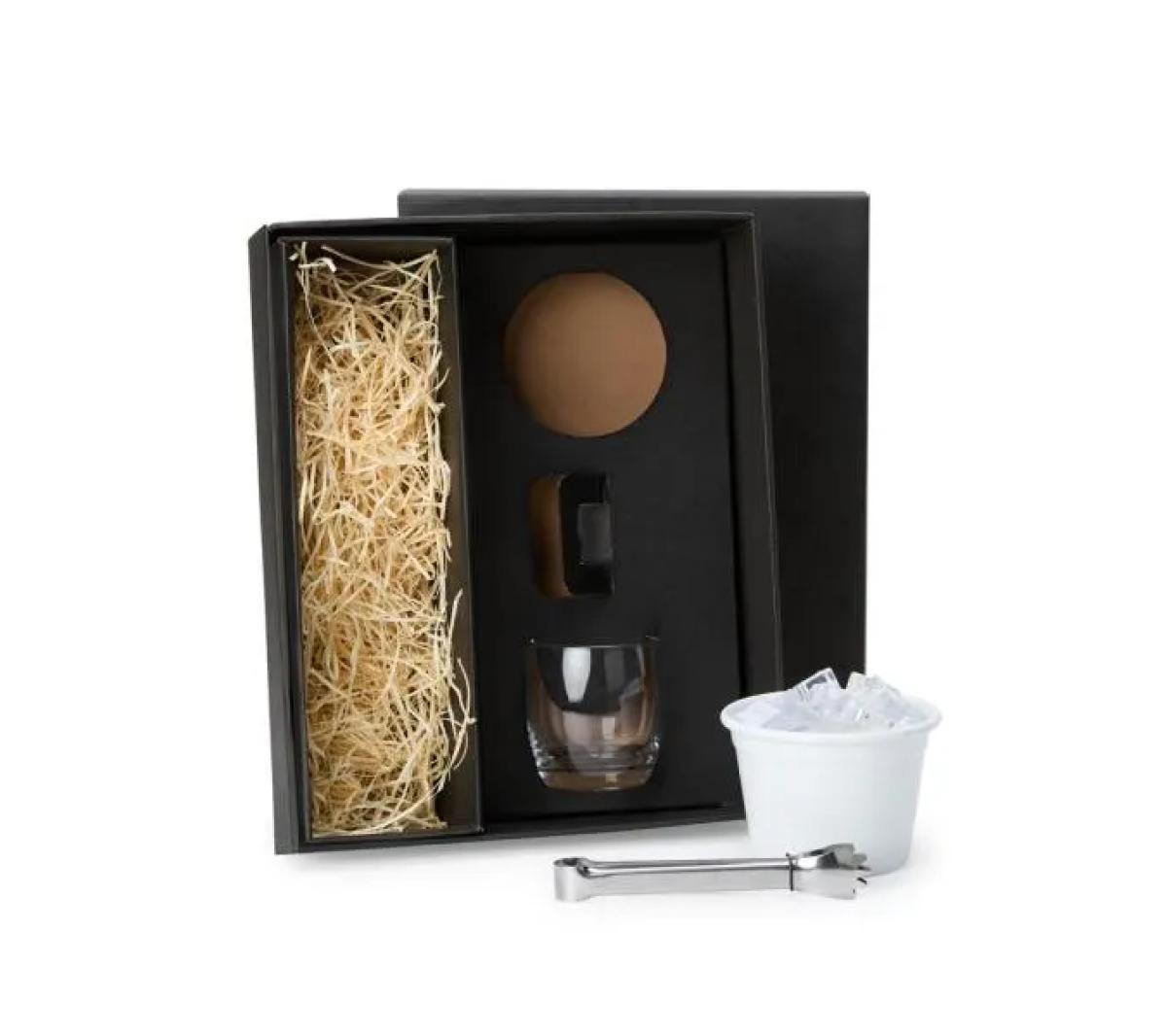 Kit para Whisky com Balde em Alumínio 750ml