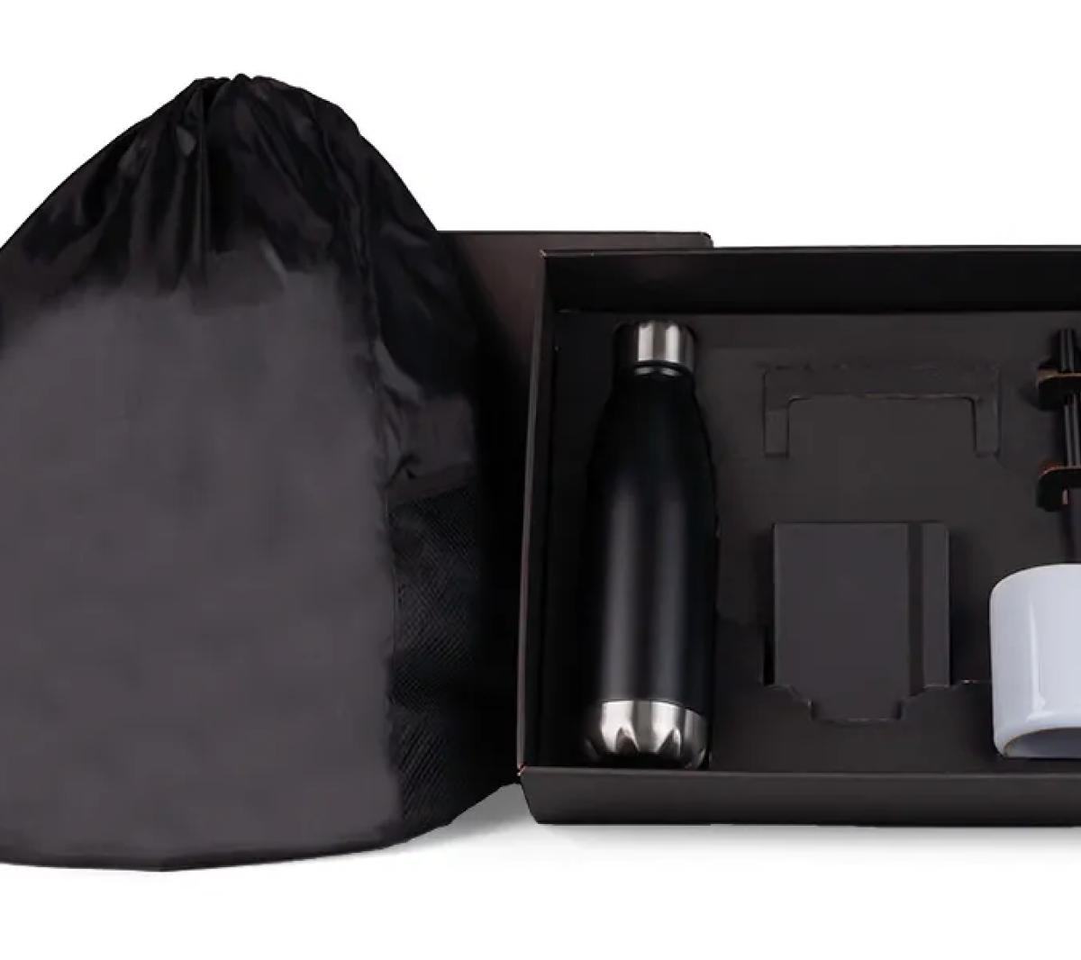 Kit Mochila e Acessórios Nylon 5 Peças