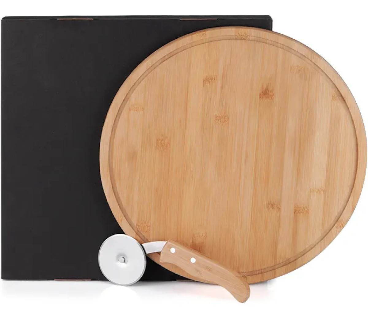 Conjunto para Pizza Bambu 35cm 2 Pçs.