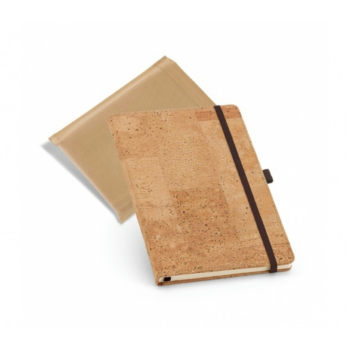 Caderno Cortiça A6 80 Folhas Sem Pauta Porta Caneta 97x145mm