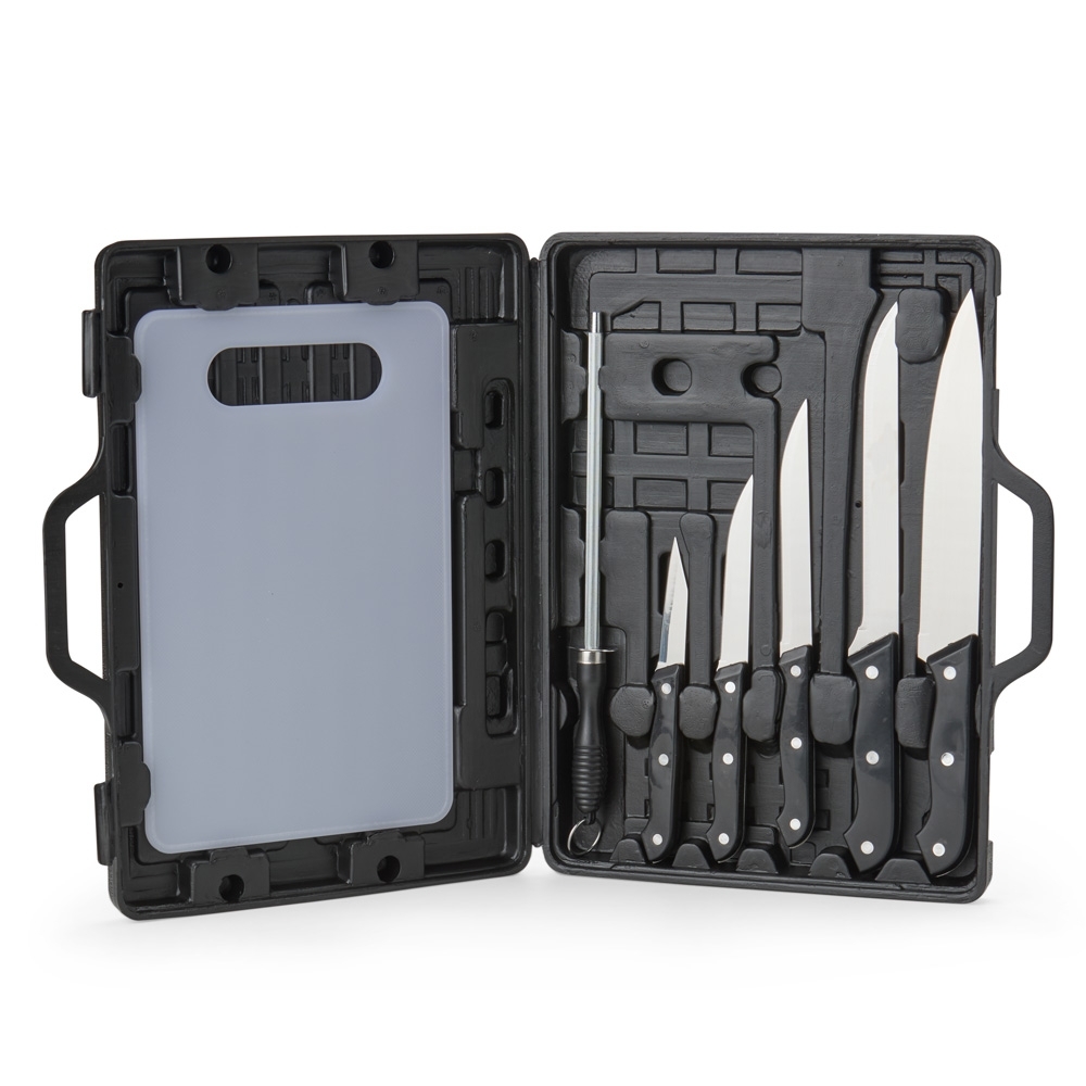 Kit Churrasco Aço Inox 7 Peças