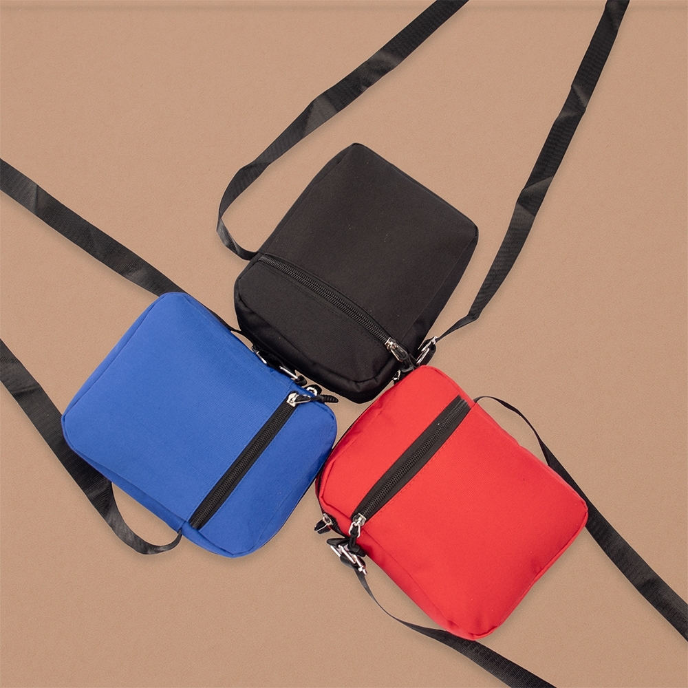 Mini Bolsa Transversal Oxford Resistente à Água Nylon 18,5x15cm