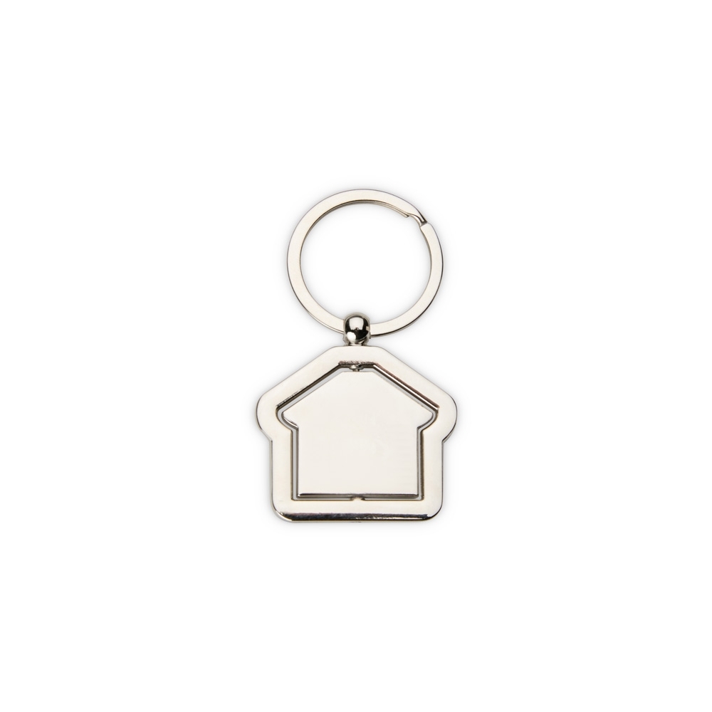 Chaveiro Metal Giratório Formato Casa