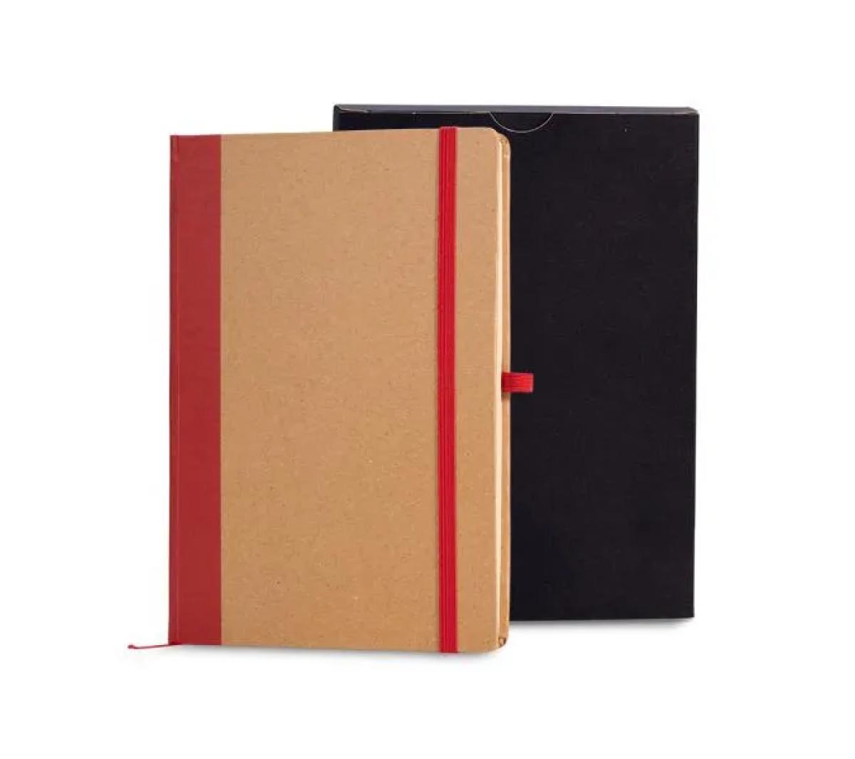 Caderno Capa Dura Kraft Sem Pauta 14x21cm 80 Folhas