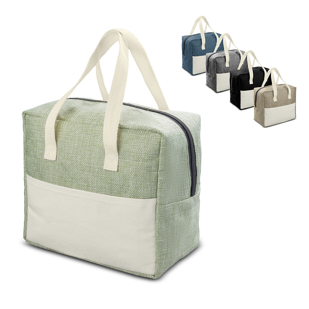 Bolsa Térmica em Linho e Lona 6,5L - 22x23,5cm