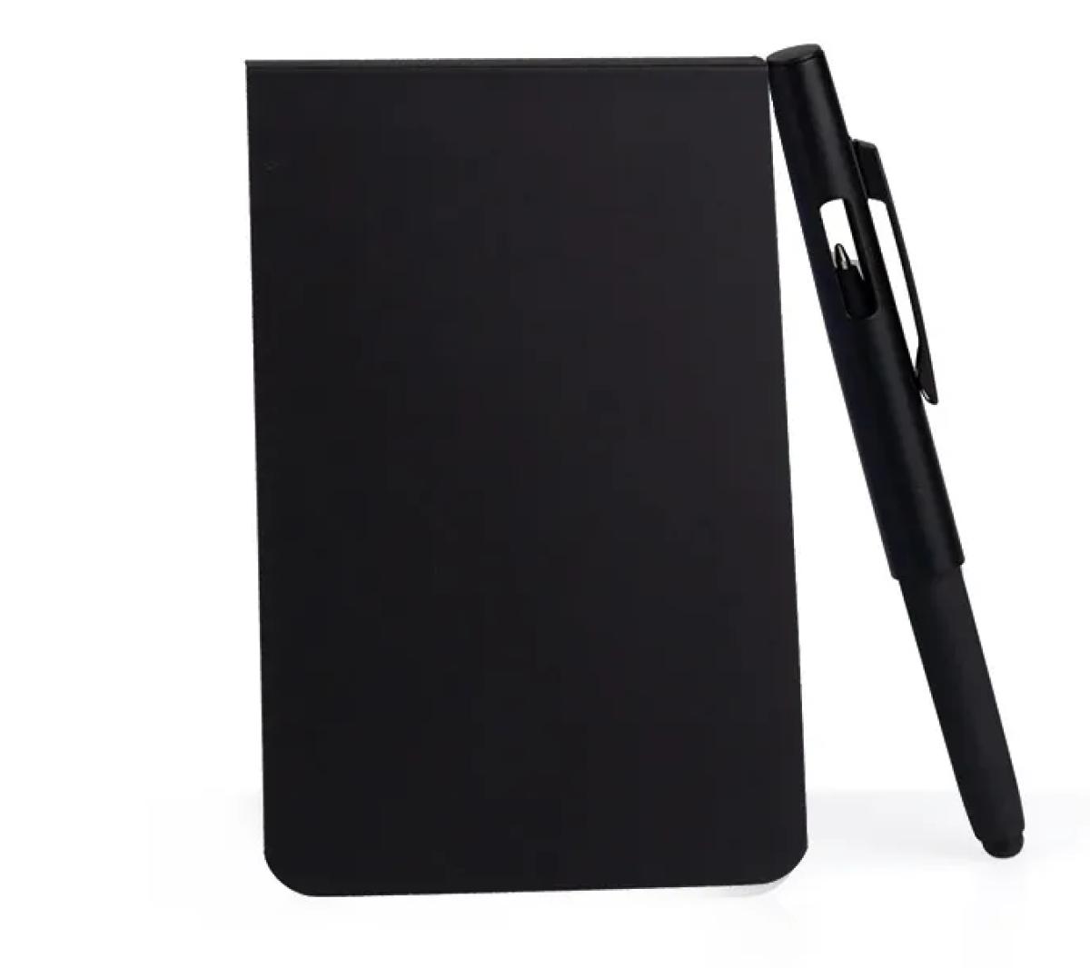 Bloco de Anotações com Caneta Touch Sintético Fosco Silicone