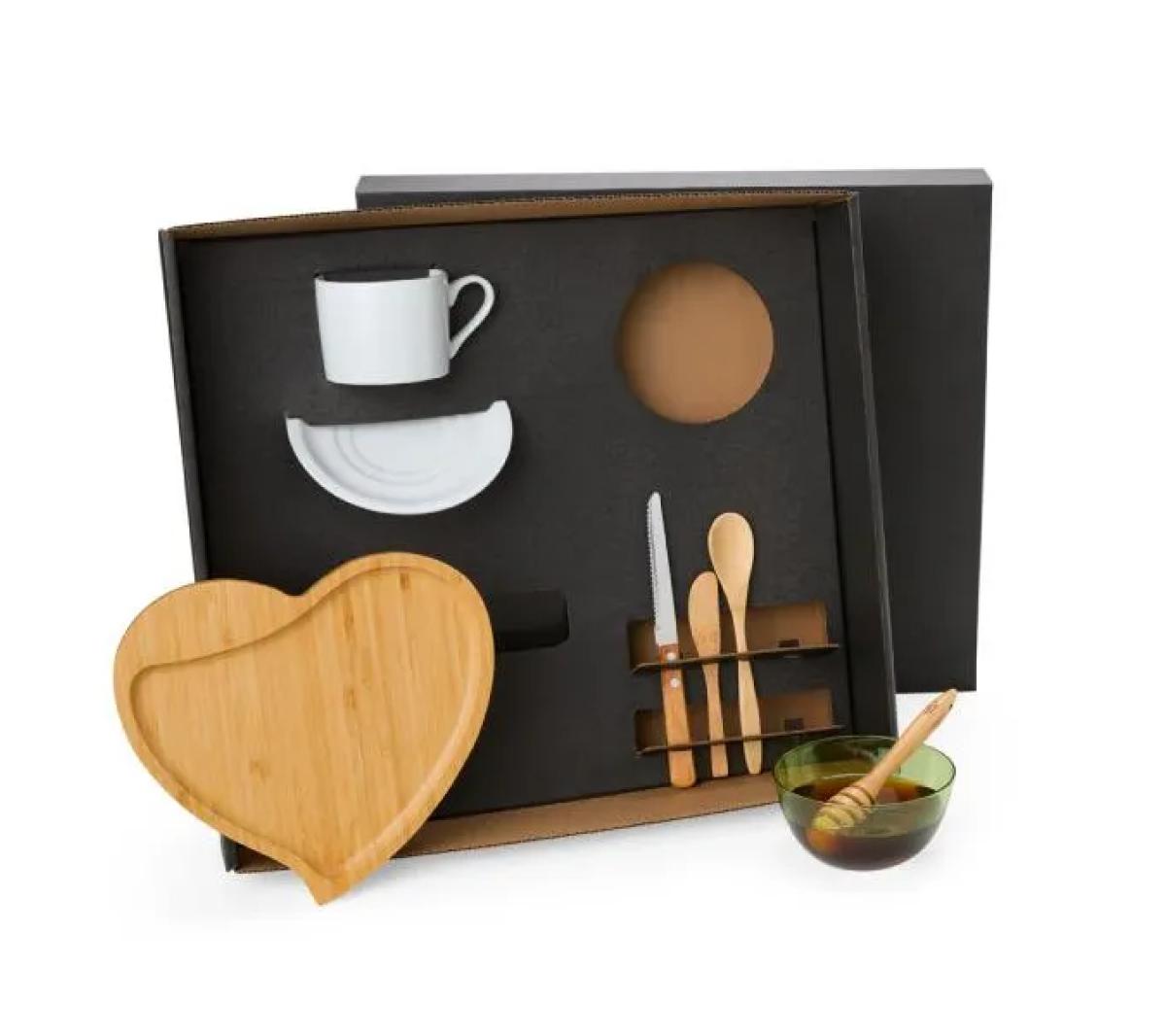 Kit para Café da Manhã Bambu 8 Pçs