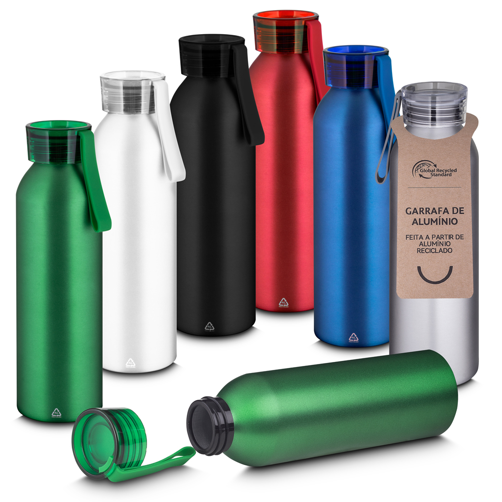 Garrafa Squeeze Alumínio 600ml