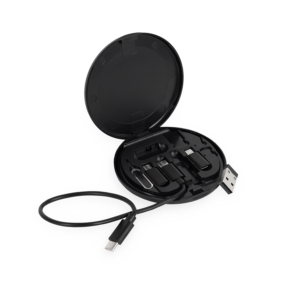 Kit Cabo USB-C Adaptadores Plástico 8,4x8,4cm