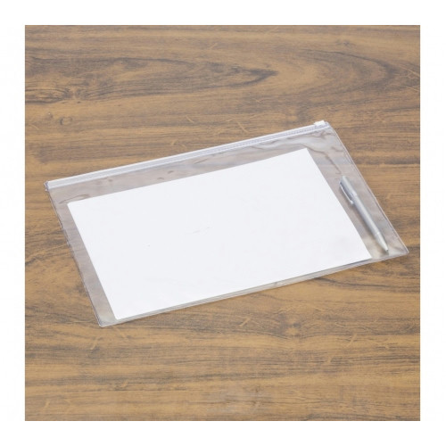 Pasta PVC Cristal com Zíper