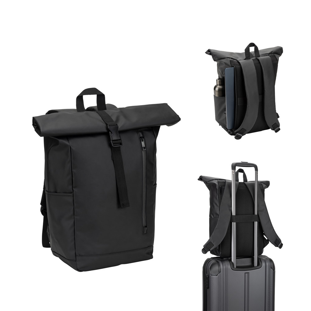 Mochila Roll Top Impermeável em Poliéster Reciclado 20L