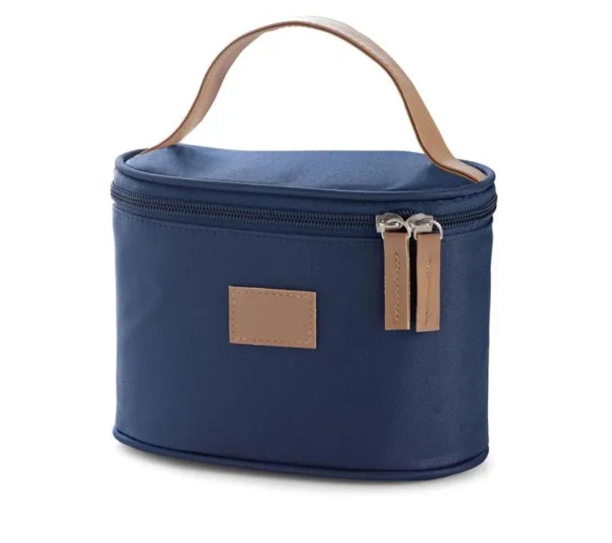 Bolsa de Cosméticos Microfibra 18x12x10 Cm couro sintético