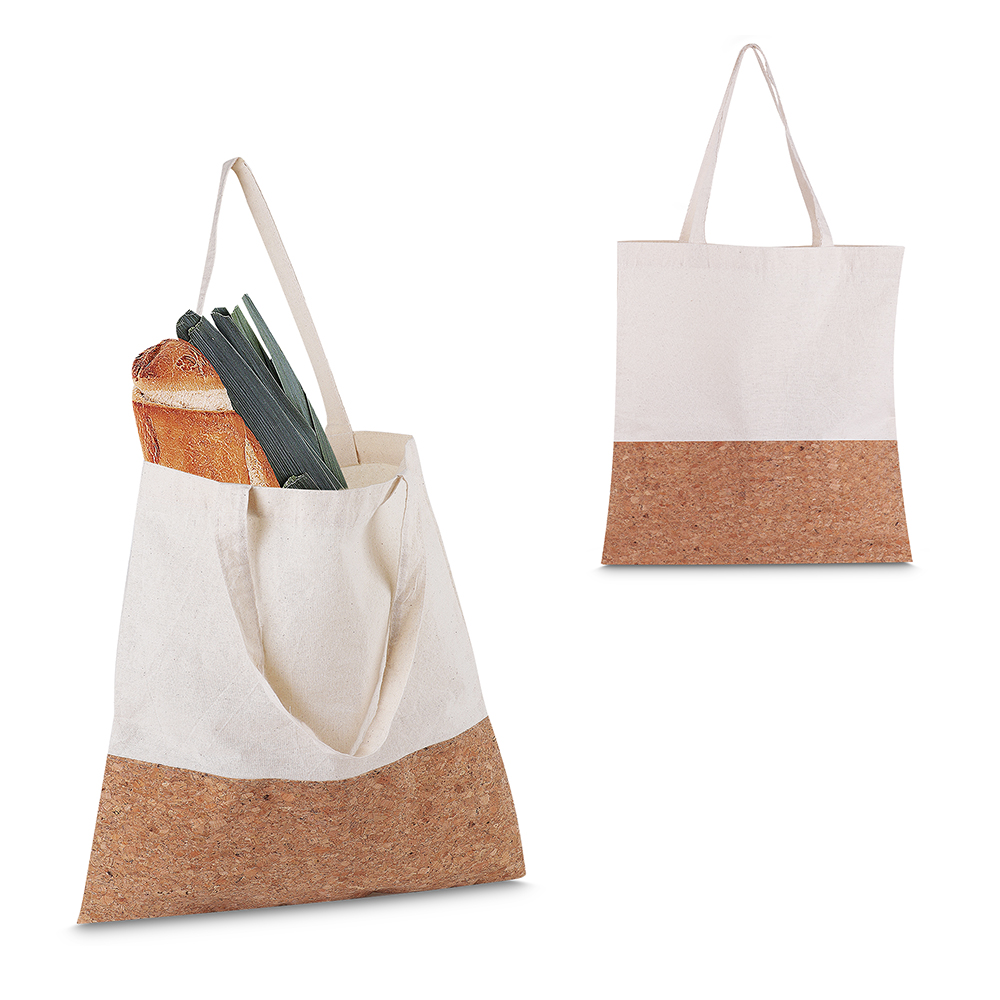 Sacola Algodão 140g/m² e Cortiça 39,5x35cm