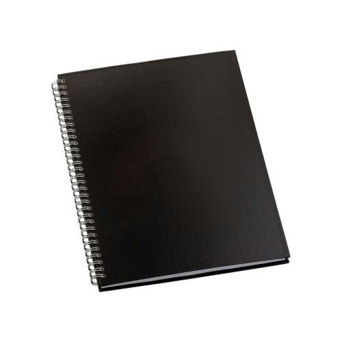 Caderno Capa Rígida Preto 205x275mm 100 Folhas