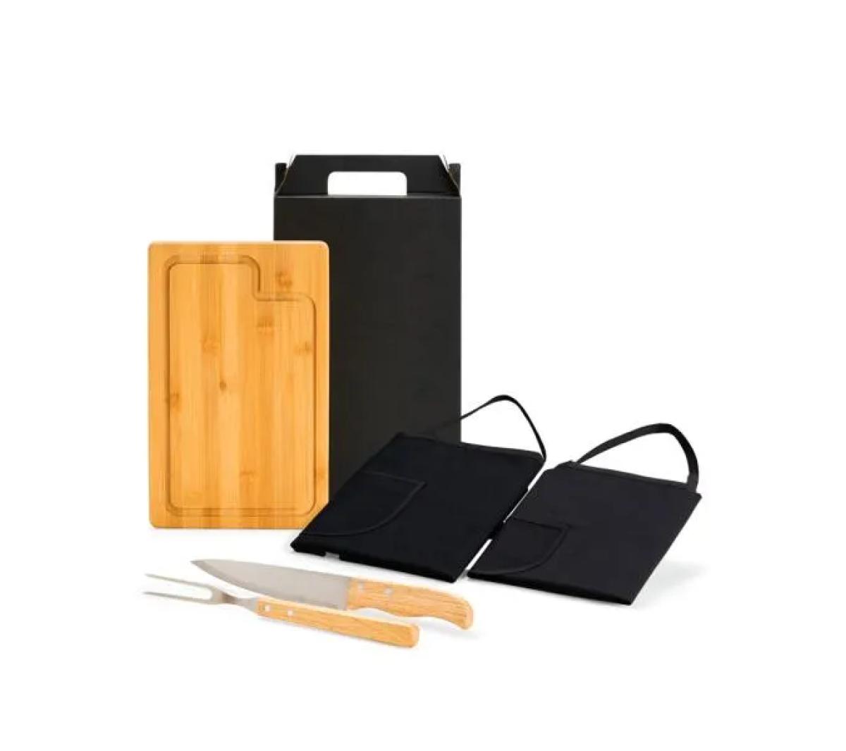 Conjunto Churrasco Bambu 5 Peças