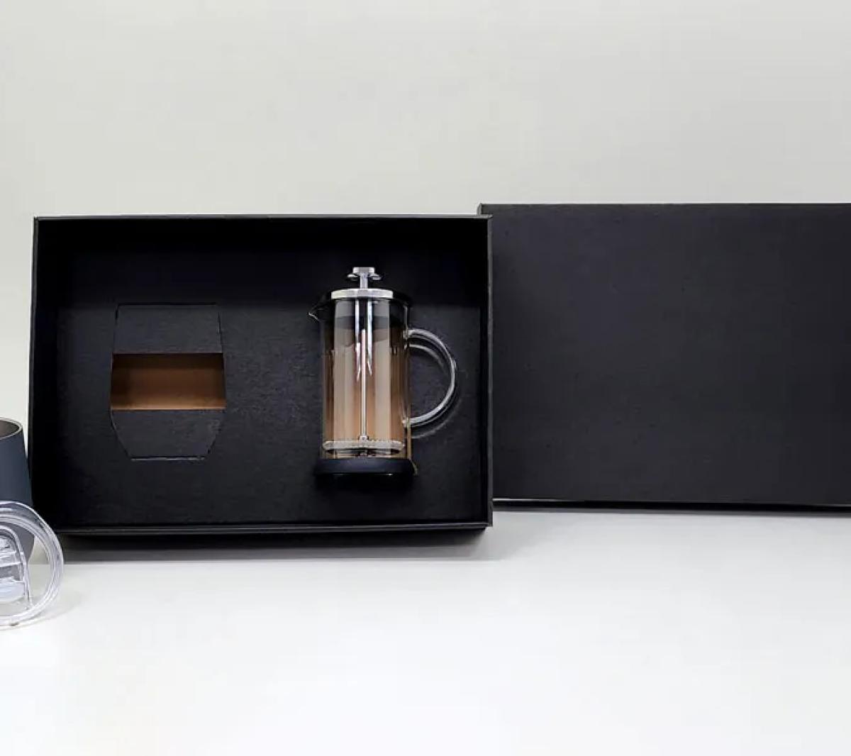 Kit Prensa Francesa Vidro e Copo Térmico Inox