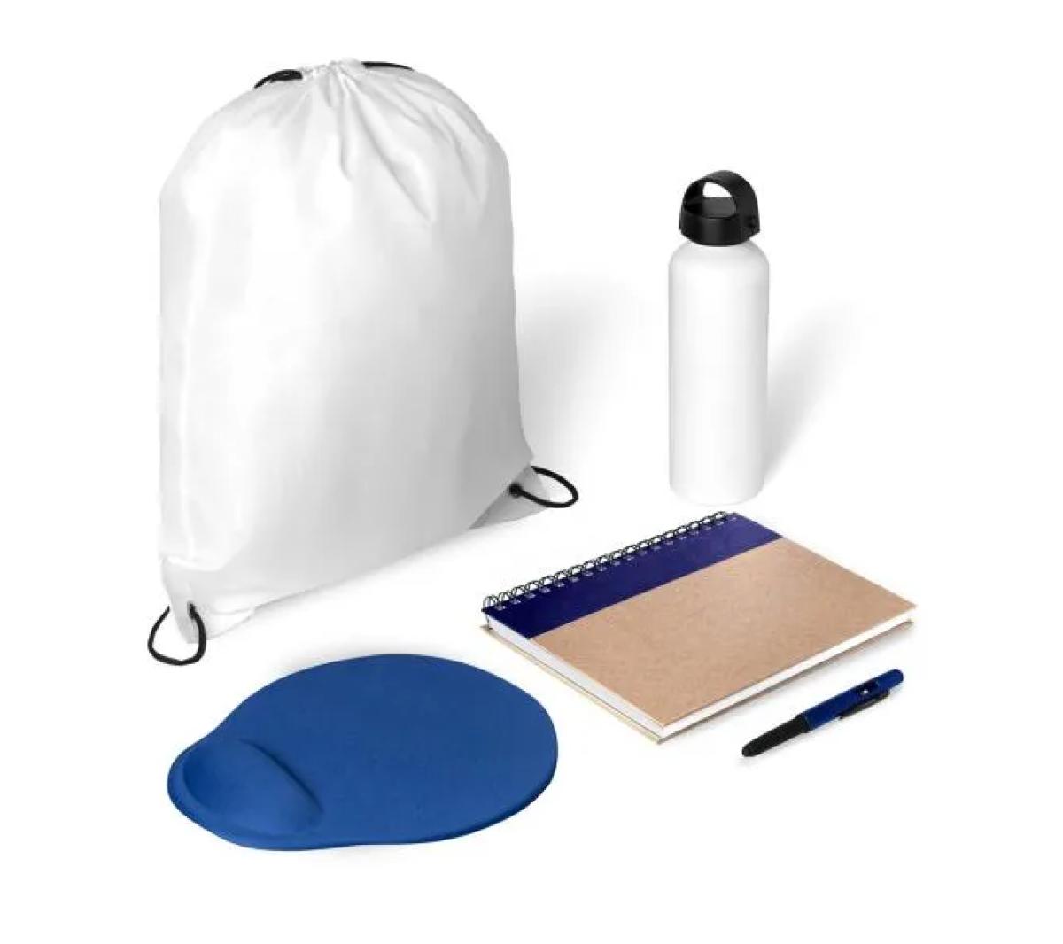 Kit Boas Vindas com Mochila em Nylon 5 Peças