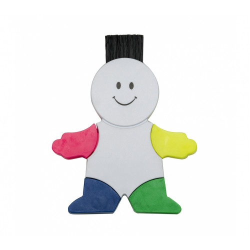 Boneco Marca Texto Plástico com Limpador de Tela e Teclado