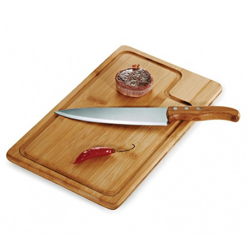 Conjunto Churrasco Bambu Inox 37cm