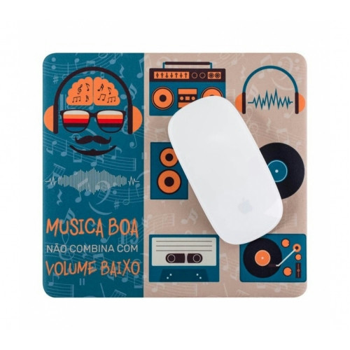 Mouse pad Quadrado em Tecido 19x19cm