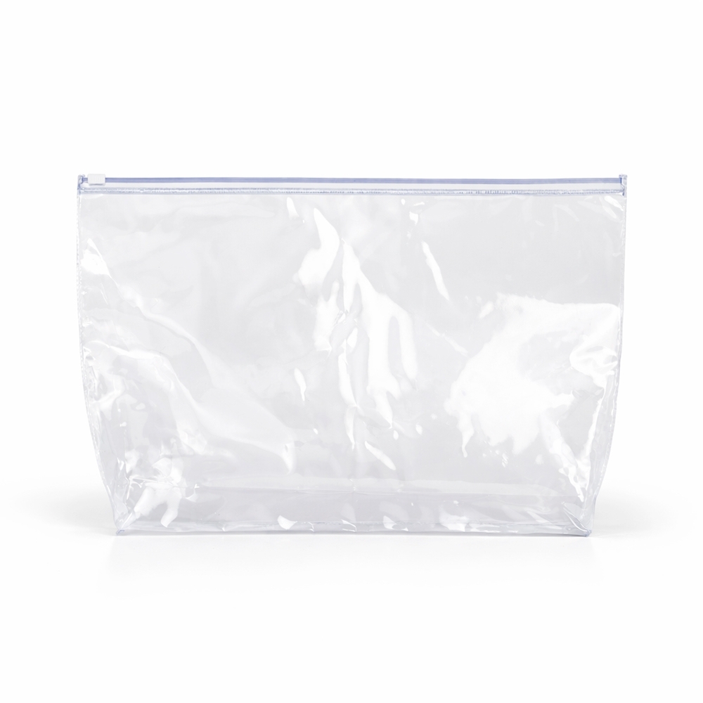 Pasta em PVC Cristal Transparente Zip Zap 36x23cm
