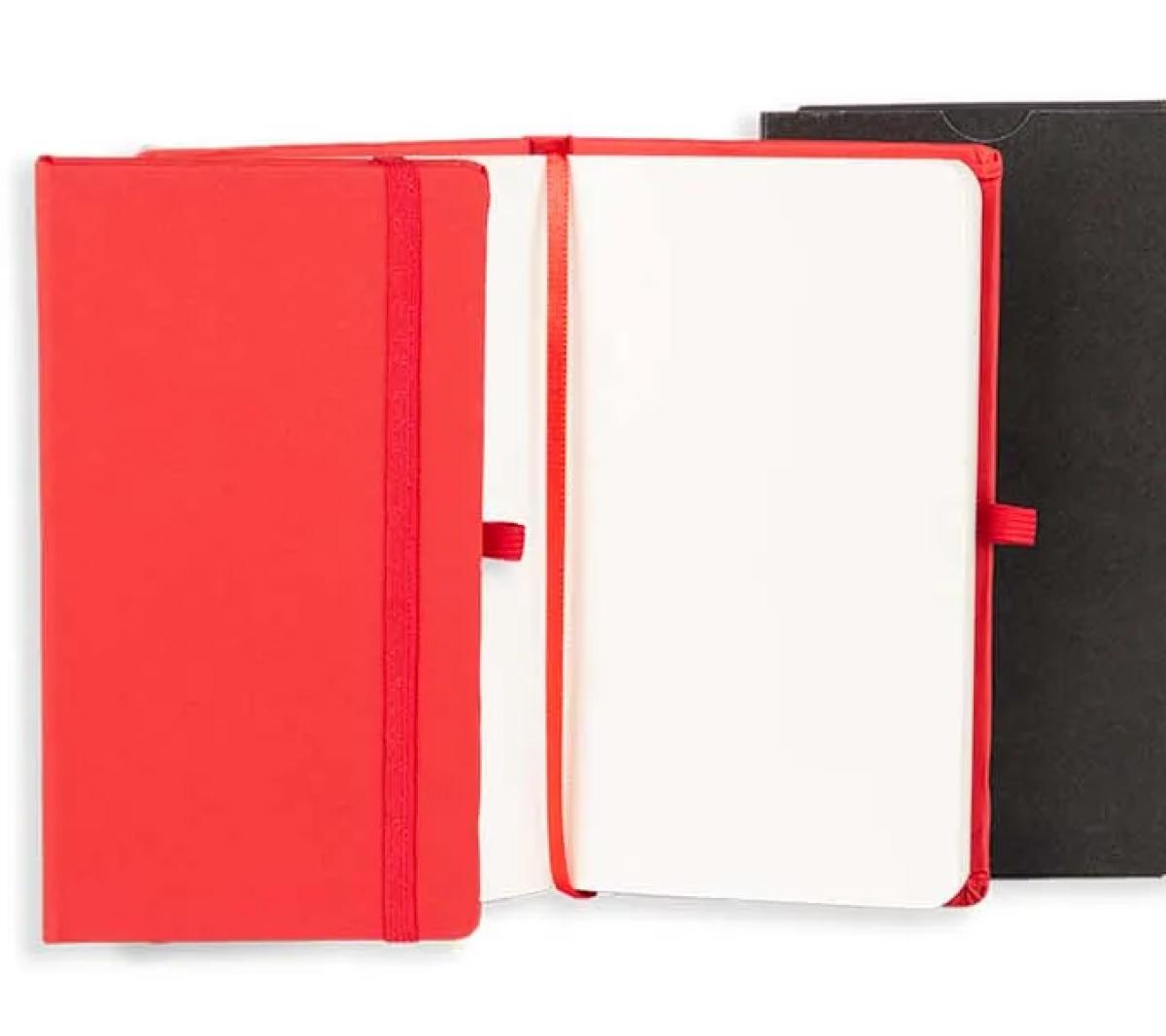 Caderno Couro Sintético Sem Pauta 12x17cm 80 Folhas
