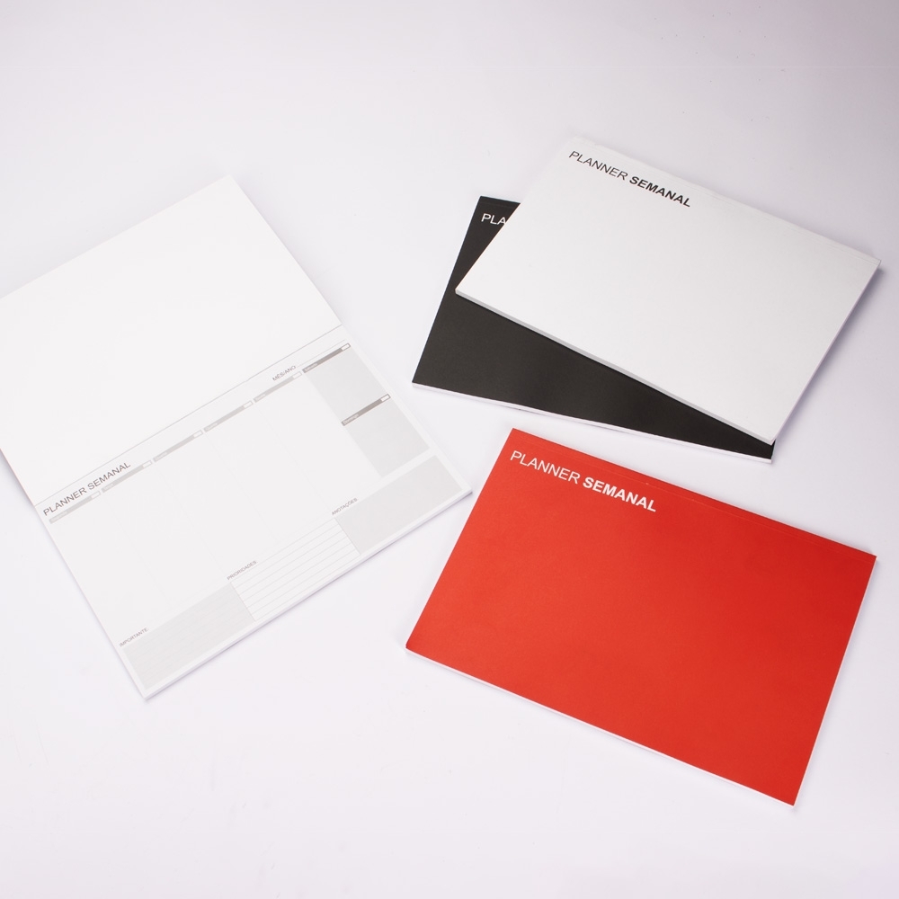 Planner Semanal em Papel 55 Folhas 21x30,5cm