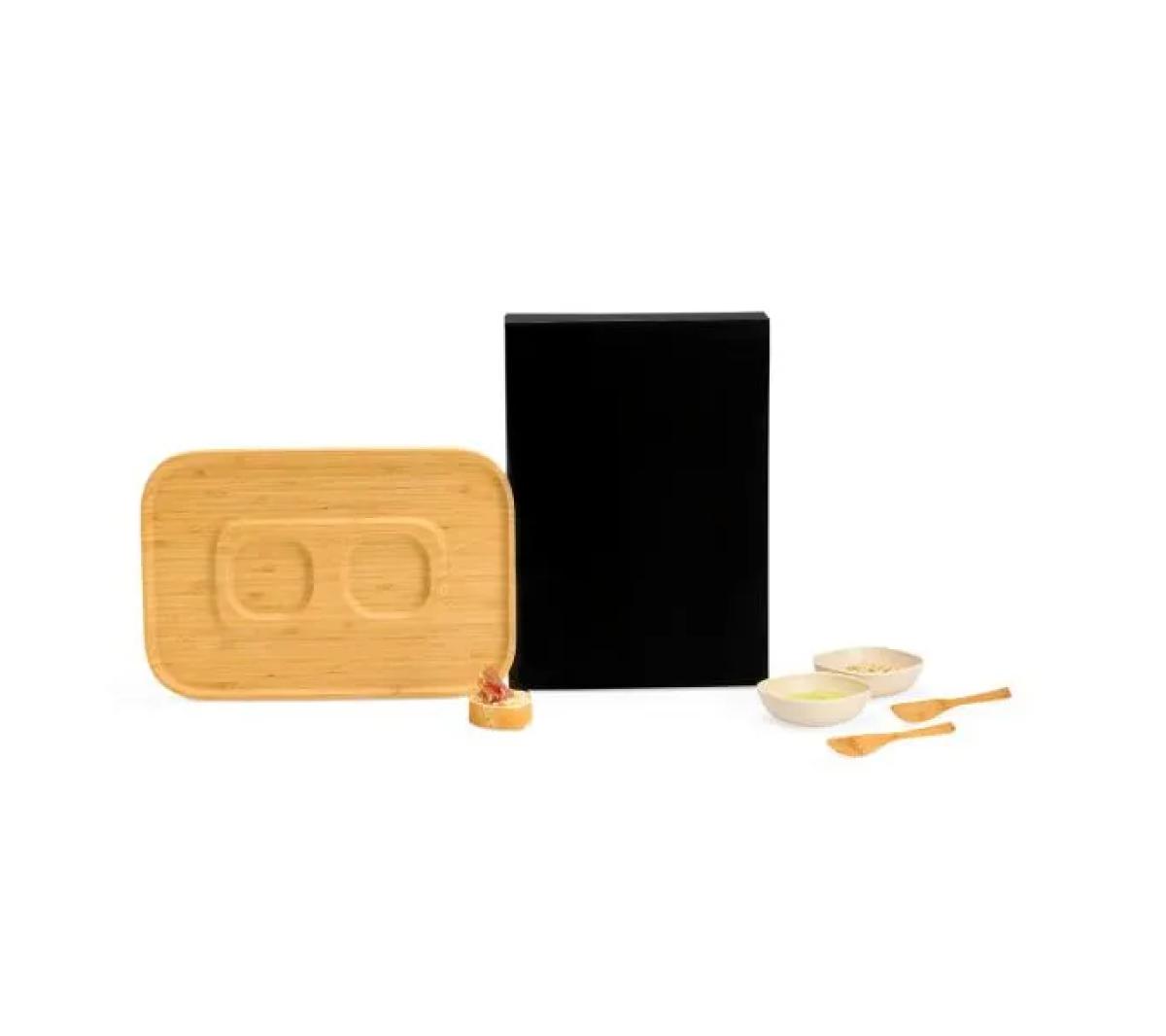 Conjunto para Petiscos em Bambu/Fibra de Bambu