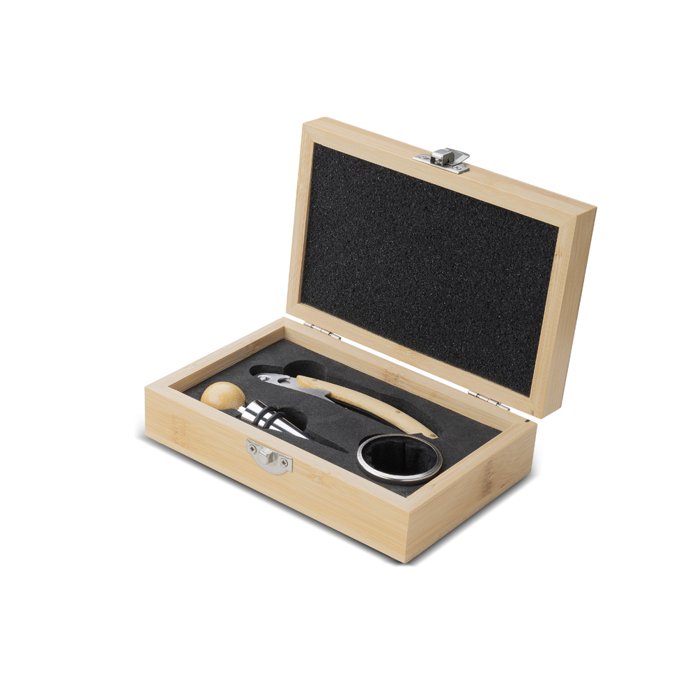 Kit Vinho em Bambu 4,9x16cm