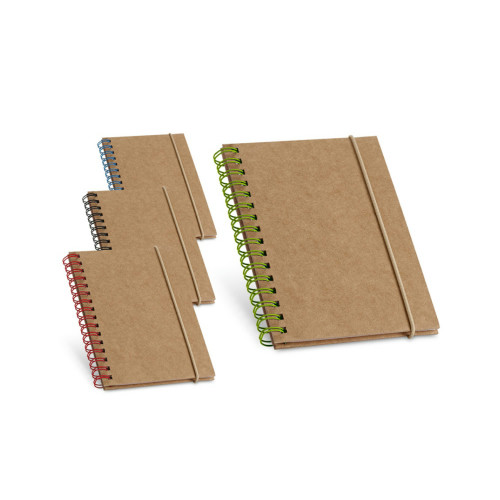 Bloco Papel Kraft Capa Dura Pautado 60 Folhas