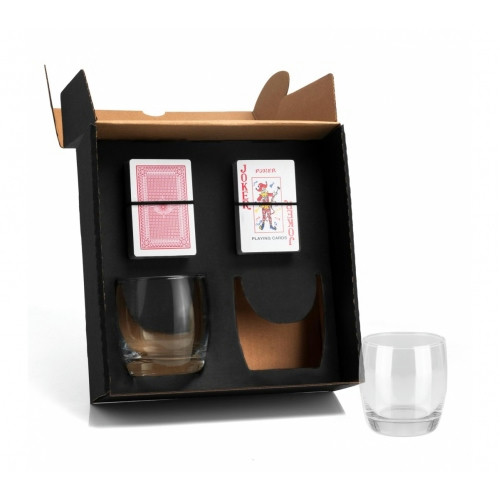 Kit Whisky e Baralho Vidro 330ml