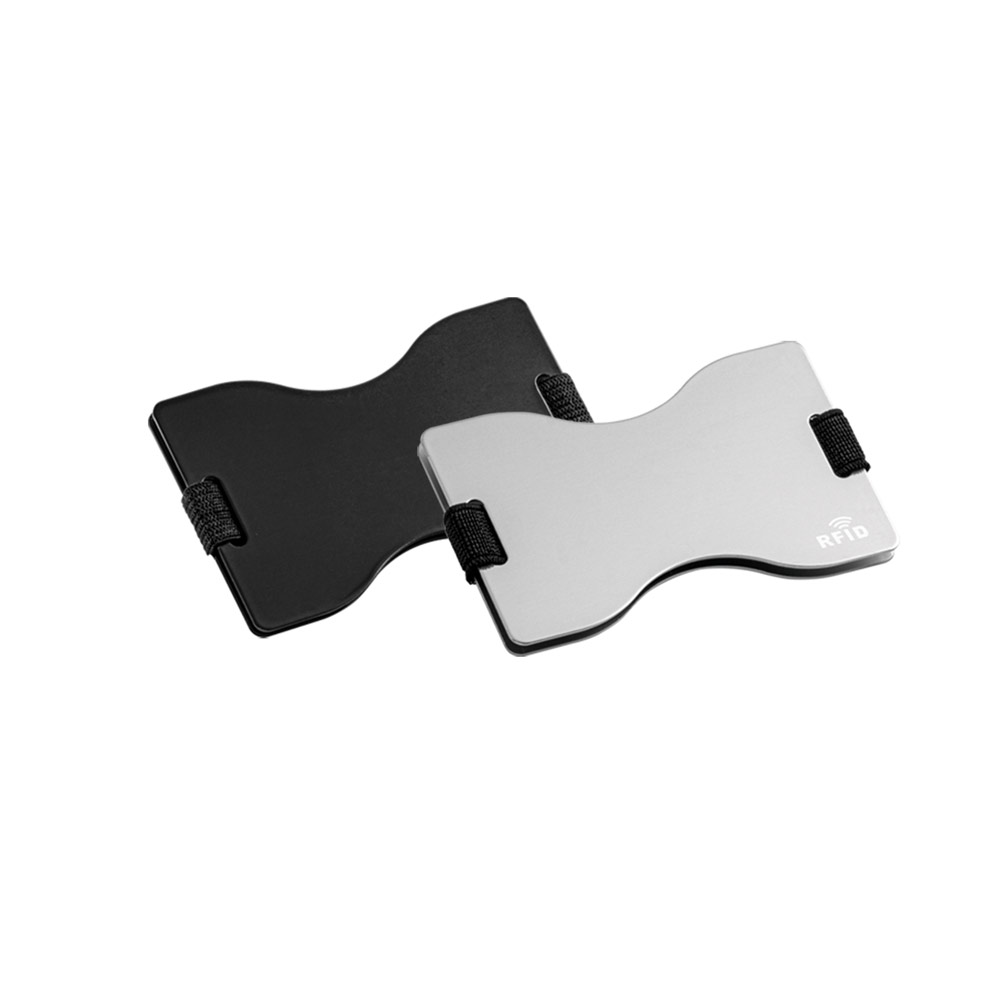 Porta Cartões Alumínio Bloqueio RFID 90x58mm