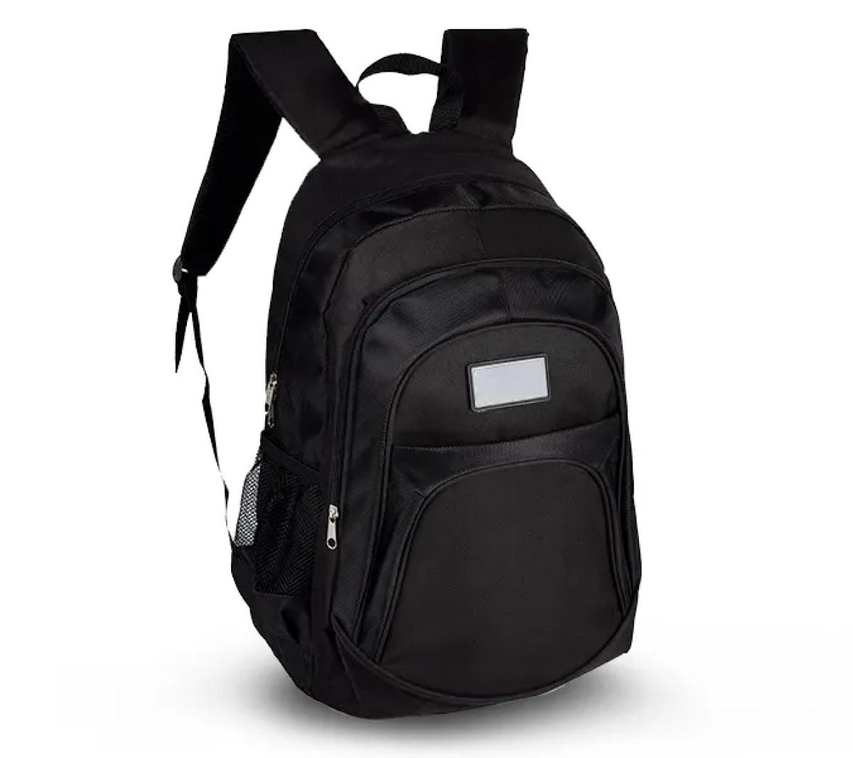Mochila Preta Poliéster Notebook 15"