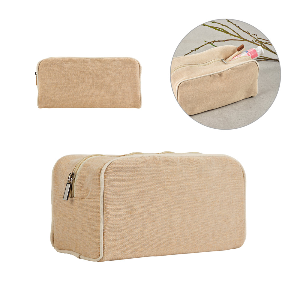 Bolsa de Cosméticos em Juco Juta 250x130mm