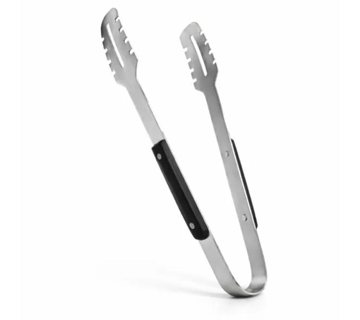 Pegador em Madeira e Inox Preto 33cm