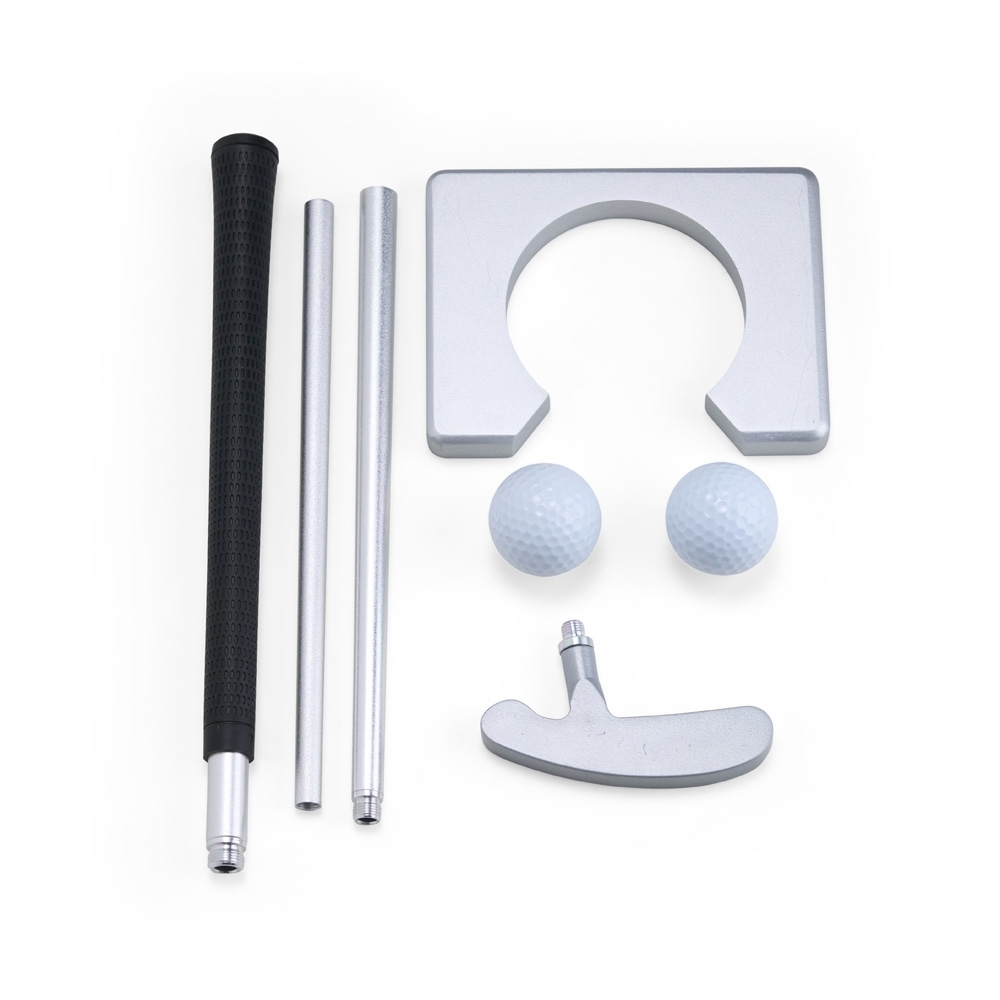 Kit de Treino para Golfe Montável em Metal couro sintético