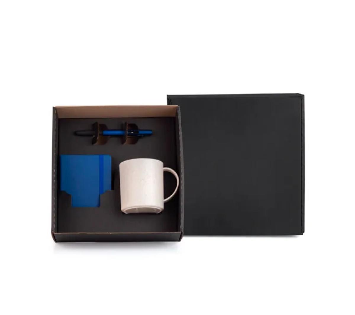 Conjunto Caneca Caderneta Caneta Bambu