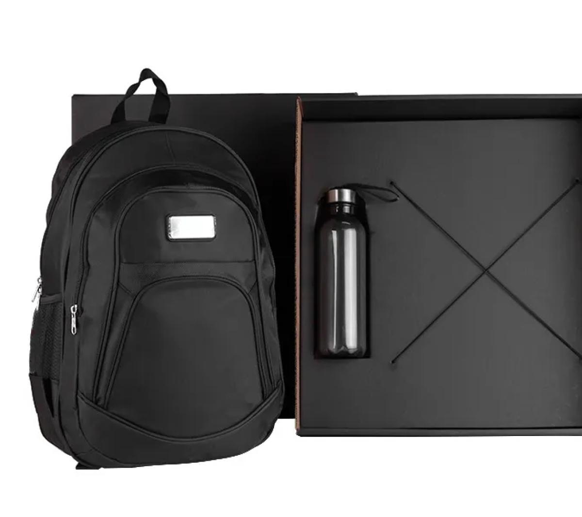 Kit Mochila Squeeze Poliéster Notebook 15"