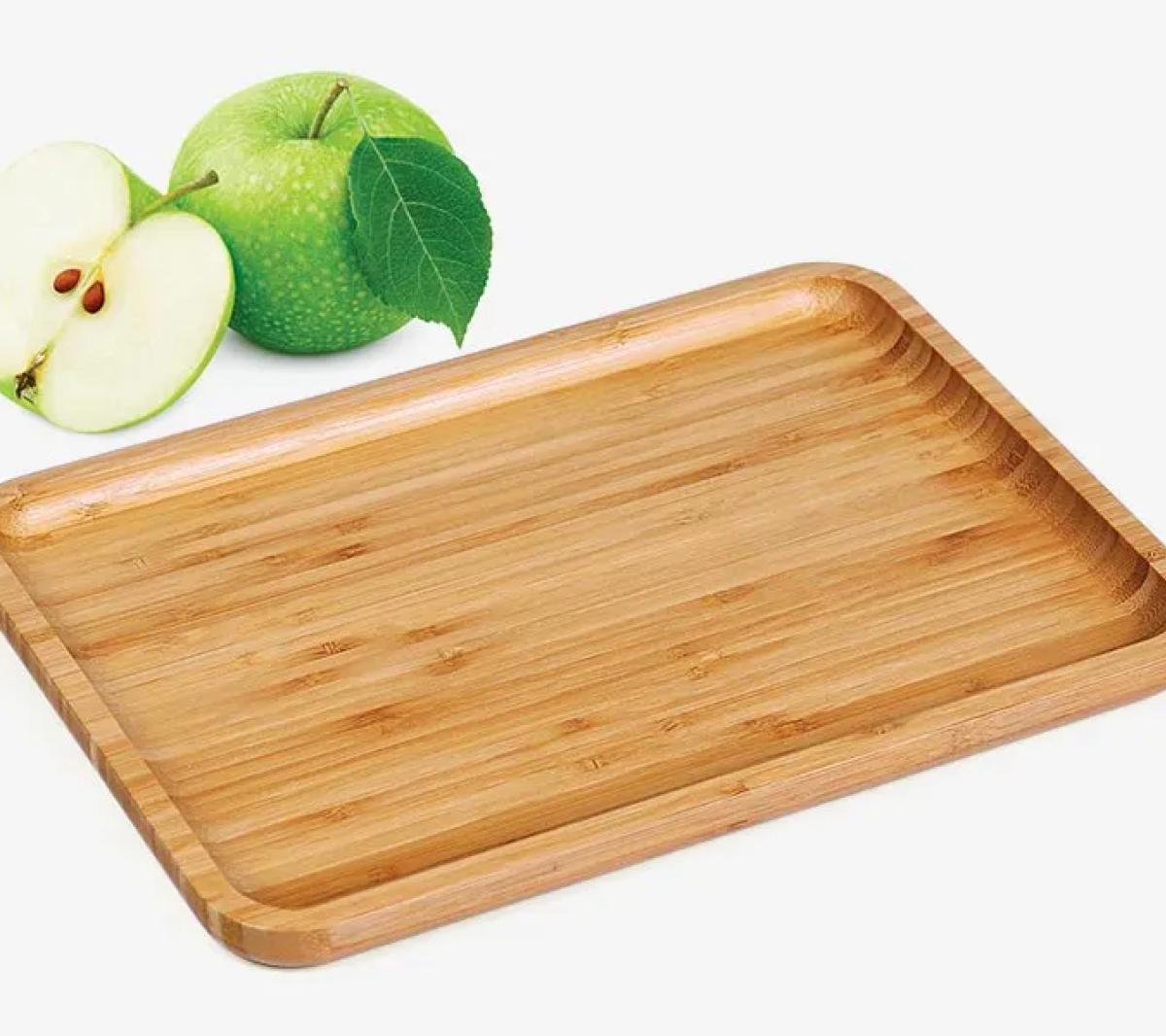 Bandeja Bambu para Servir 28x20cm