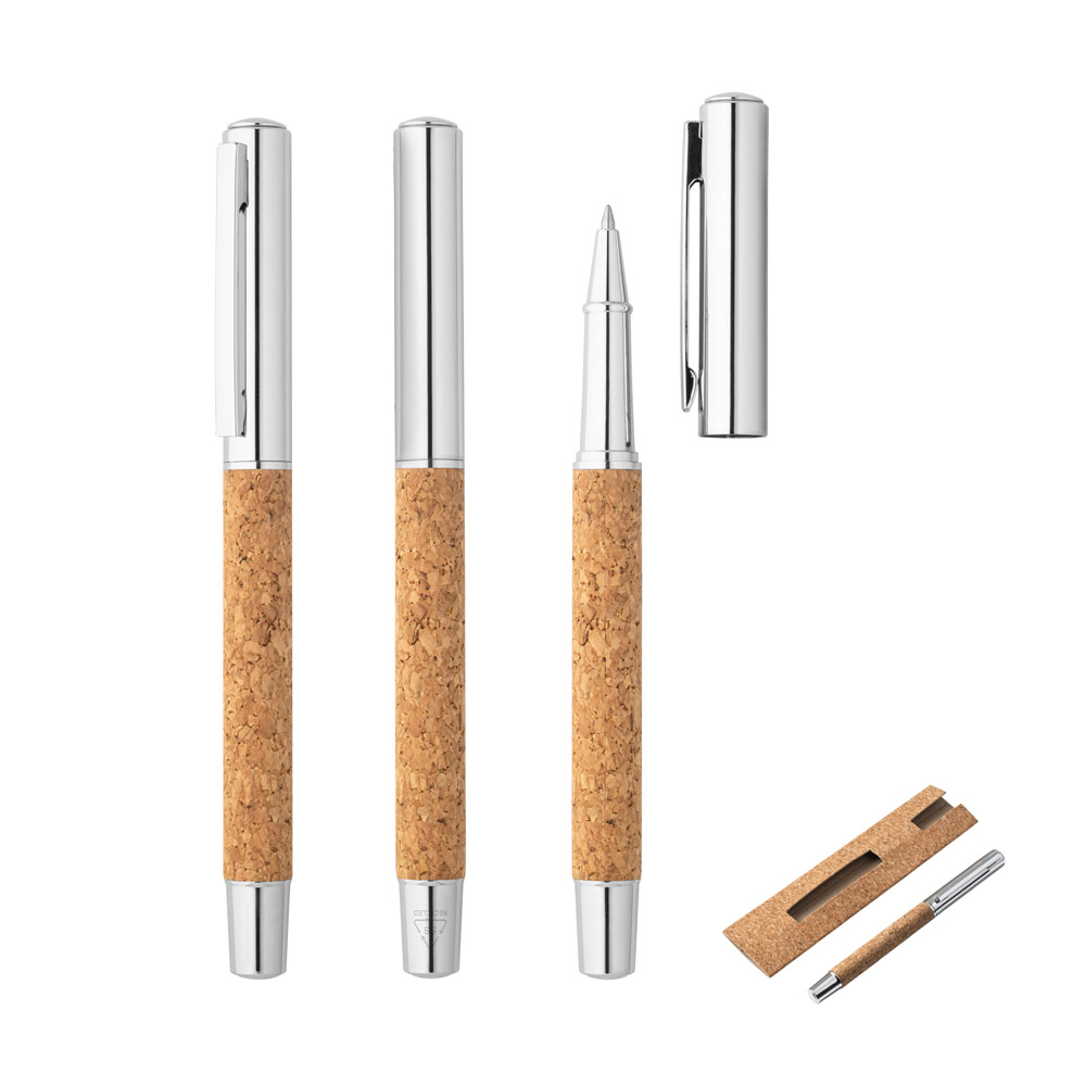 Caneta Roller em Aço Inox 90% Reciclado 11x137mm