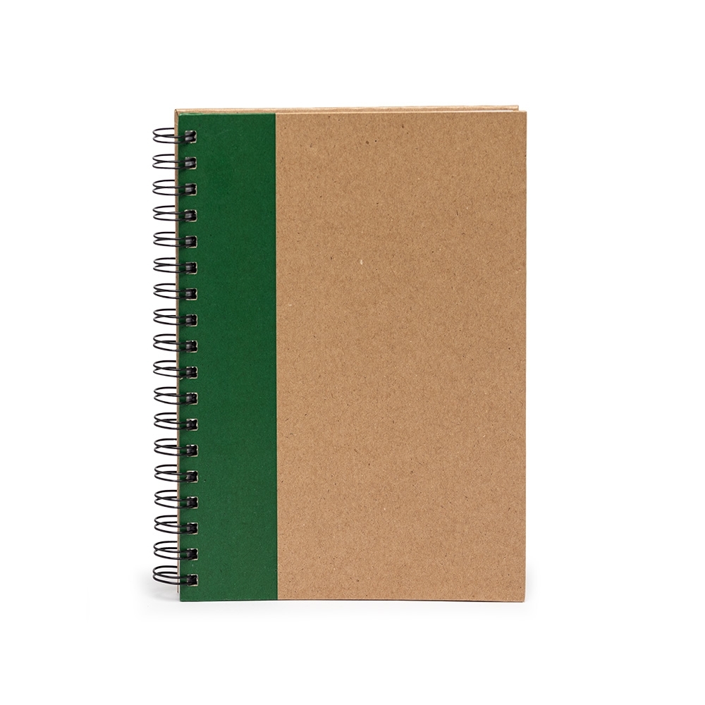 Caderno Capa Kraft Laminada Pautado 85 Folhas