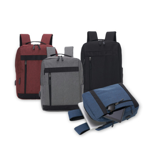 Mochila de Nylon USB 21L para Notebook 15,6"