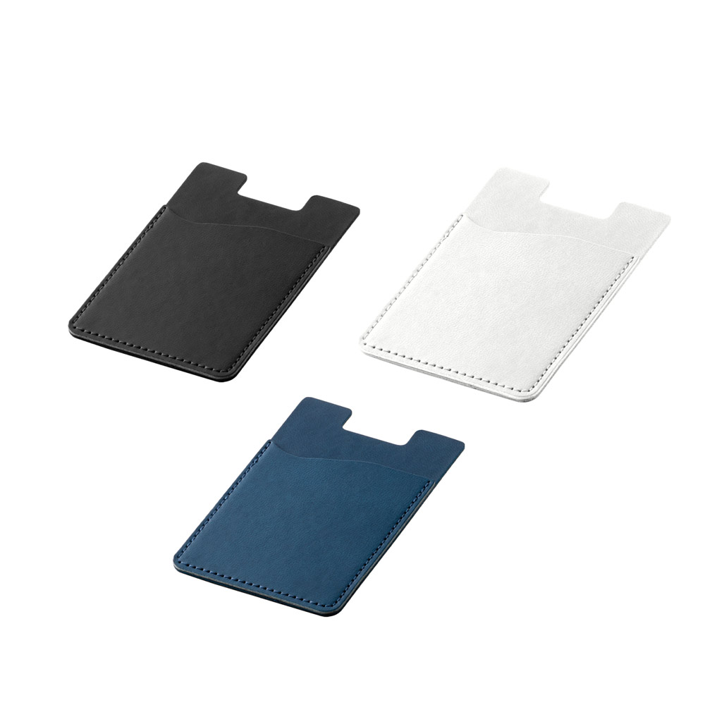 Porta-cartões para celular em PU com bloqueio RFID 92x62mm